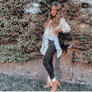 Nine West Perli Heeled Booties. Worn once.